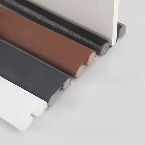 Yüksek Dirençli Kauçuk ve Kumaş - Ses Yalıtım Enerji Tasarrufu Hava Sızdırmazlık Mühürü Süpürme Şeridi - 93cm Yatak Odası Kapıları için Hava Sızdırmaz Kapı Contası
