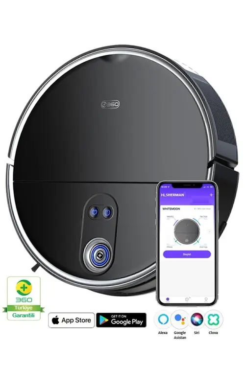 +360 360 S10 Vacuum Mop Cleaner Akıllı Robot Süpürge