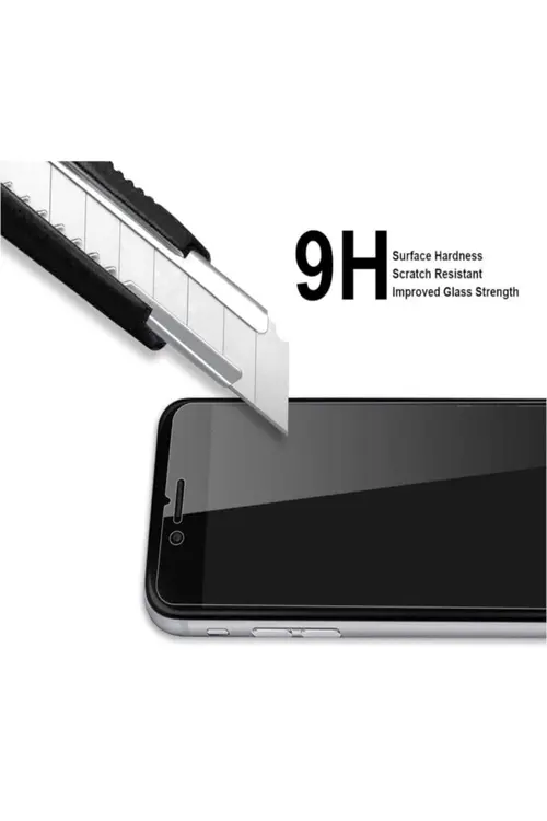 Tria Apple Iphone 6 7 8 Se2022 Uyumlu Temperli Şeffaf Kenarlı Ekran Koruyucu Kırılmaz Telefon Camı