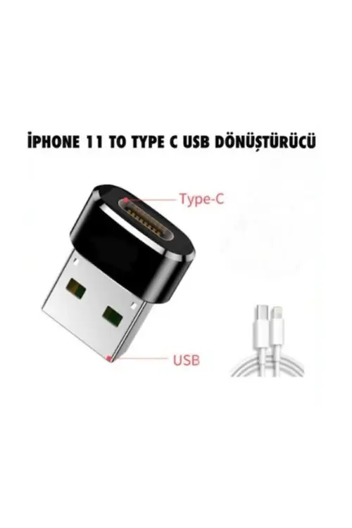 Penguen Iphone 11 Yeni Nesil Başlık Aparatı (type-c To Usb Dönüştürücü Otg Çevirici)