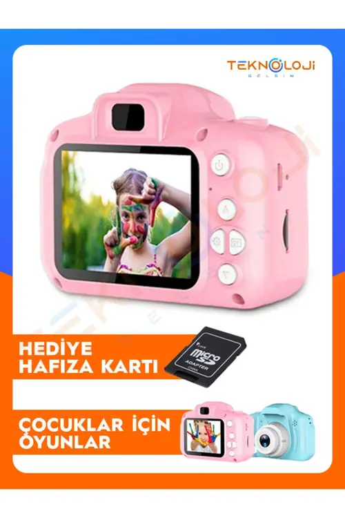 Çocuk Kamerası Dijital Fotoğraf Makinesi Mini 1080p HD Kamera Hafıza Kart Hediyeli Yorumları