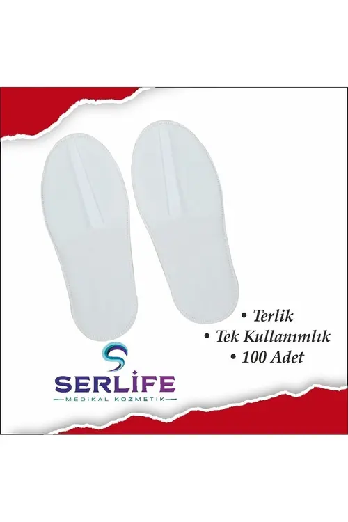 Genel Markalar 100 Çift Otel Terlik, Overlok Terlik, Tek Kullanımlık Terlik