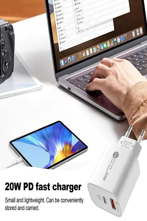 zibo Şarj Cihazı Hızlı Şarj Aleti Pd 20w Qc3.0 Type-c Pd Usb Şarj Port Şarj Adaptörü