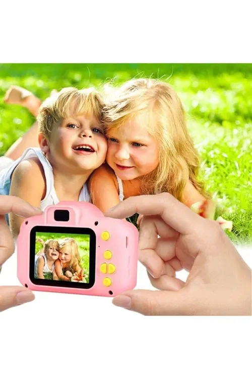 Lisa Butik Mini Eğitici Çocuk Dijital Fotoğraf Makinesi 5 Adet Oyun+video+fotoğraf Çekimi Cmr9