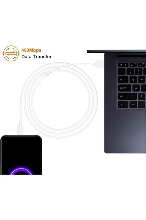 Okyanustech Xiaomi Type-c Android Uyumlu Turbo Hızlı Şarj Kablosu 33w 6a Redmi K30 K40 Pro X3 Poco Mi 11 10 Pro