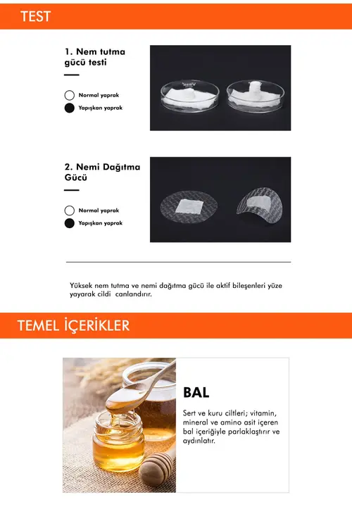 Missha Bal Özlü Parlak Görünüm Sunan ve Yoğun Nemlendirici Yaprak Maske (1ad) Airy Fit Sheet Mask Honey