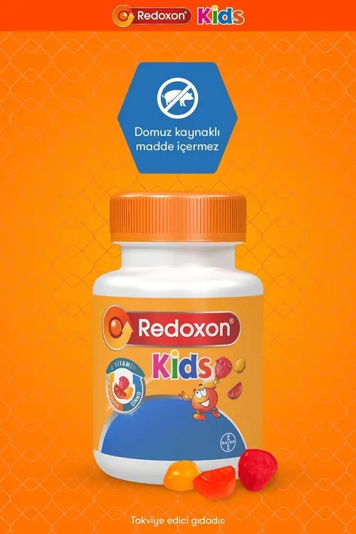 Redoxon Kids 60 Çiğnenebilir Gummy I Çocuklar Için C Vitamini, D Vitamini Ve Çinko Içeren Takviye