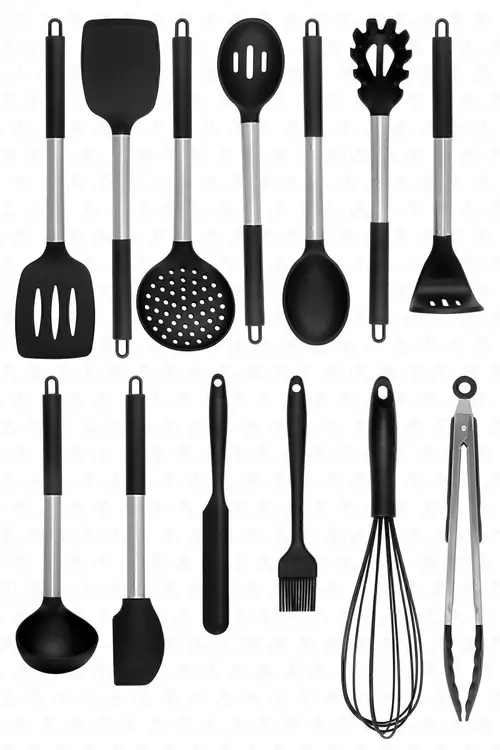 Mora 14 Parça Paslanmaz Çelik Silikon Uçlu Spatula Mutfak Seti Siyah Yorumları