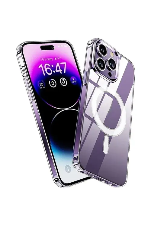 İphone 14 Pro Max Uyumlu Kılıf Magsafe Wireless Kablosuz Şarj Destekli Sert Şeffaf Darbe Emici Kapak Yorumları