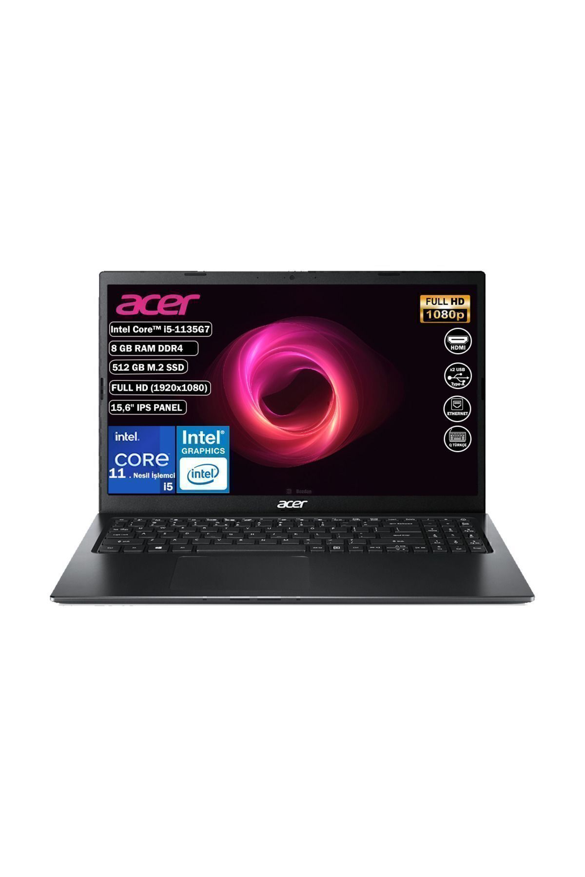 Extensa Ex215-54 Intel Core I5 1135g7 8 Gb 512 Gb Ssd Freedos 15.6" Fhd Nx.egjey.00a Yorumları