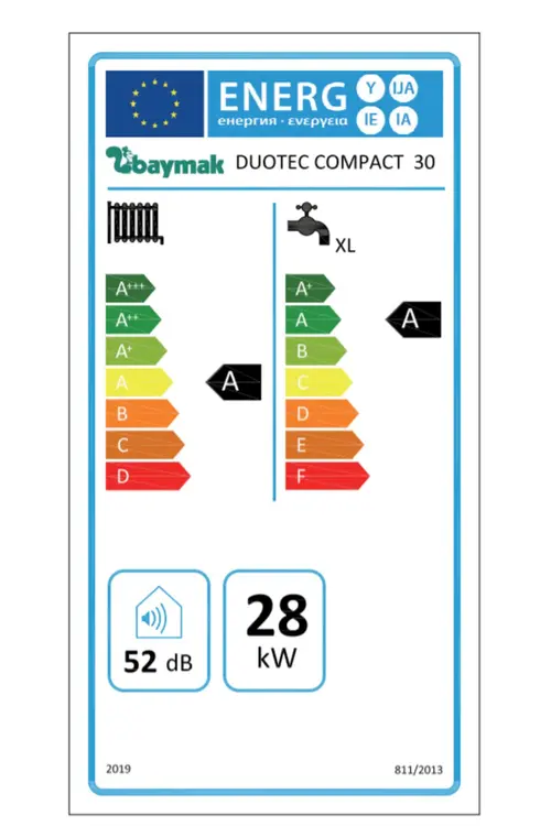 Baymak Duotec Compact 30/30 Kw (26.000 KCAL) Tam Yoğuşmalı Kombi