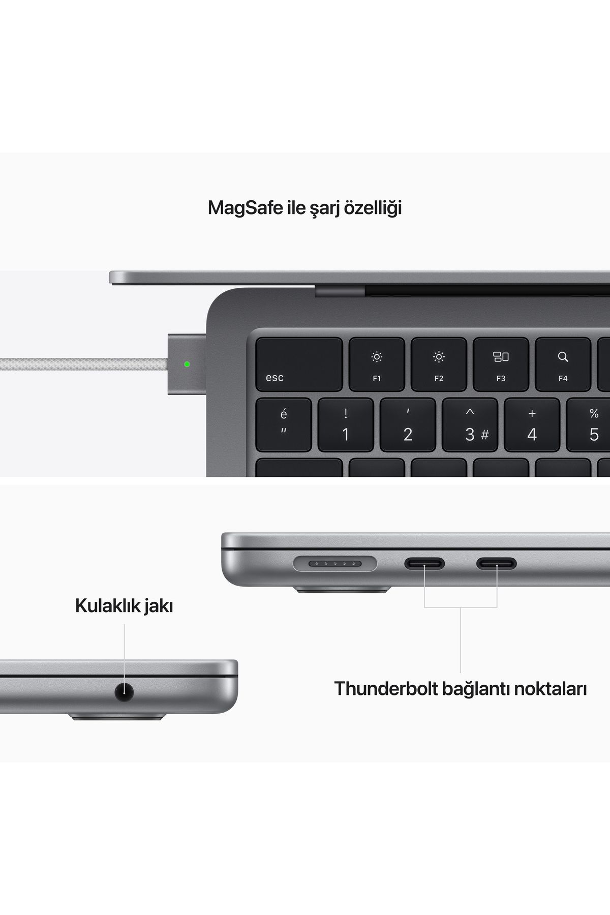 Apple Macbook Air 13.6" M2 8gb 256gb Ssd Gümüş