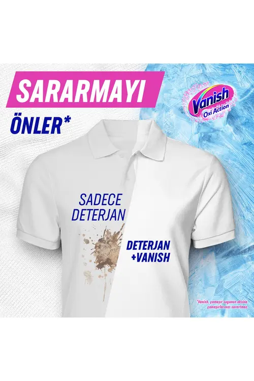 Vanish Oxi Action Multipower Beyazlar ve Renkliler İçin Sıvı Deterjan Güçlendirici Leke Çıkarıcı 2700 ml x2