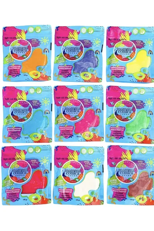 Mammacomica Dough 9'lu Doğal Oyun Hamuru - Refill Paket 9x130gr Yorumları