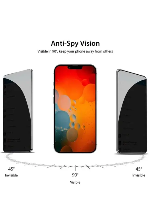 Powerfox Iphone 14 Pro Uyumlu Hayalet Cam Tam Kaplayan Kırılmaz Ekran Koruyucu