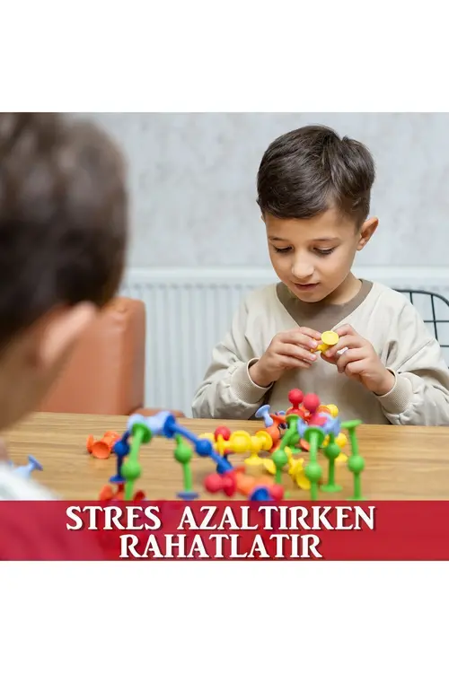 ThinkMaster Vakum Molekül 25 Parça Yapı Taşları Fidget Duyusal Eğitici Oyuncak