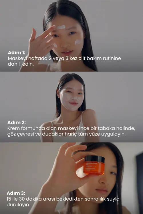 Cosmogenesis Labs %10 Niacinamide Krem Maske 50ml – Durulanan Yüz Maskesi Gözenek Sıkılaştırıcı Karşıtı Vegan