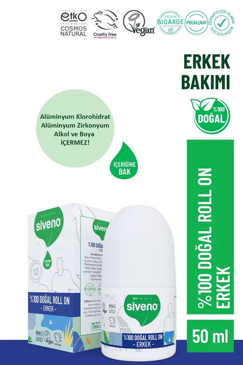 %100 Doğal Roll-on Erkek Deodorant Ter Kokusu Önleyici Bitkisel Leke Bırakmayan Vegan 50 ml Yorumları