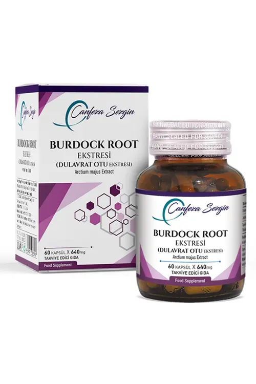 Canfeza Sezgin Burdock Root (Dulavrat Otu) Ekstresi 60 Kapsül