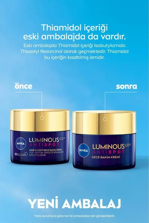 NIVEA Luminous630 Leke Karşıtı Cilt Bakım Seti, Gündüz Yüz Kremi 50ml, Gece Kremi, Cilt Serumu, Göz Kremi
