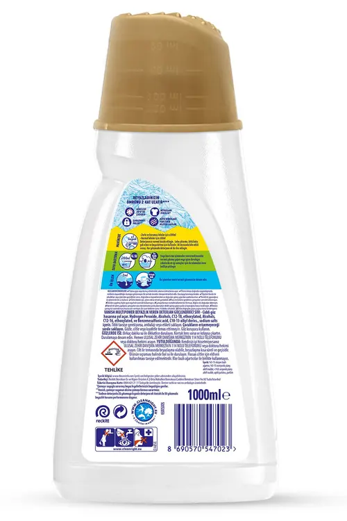 Vanish Oxi Action Multipower Kristal Beyazlar İçin Sıvı Deterjan Güçlendirici ve Leke Çıkarıcı 1000 ml