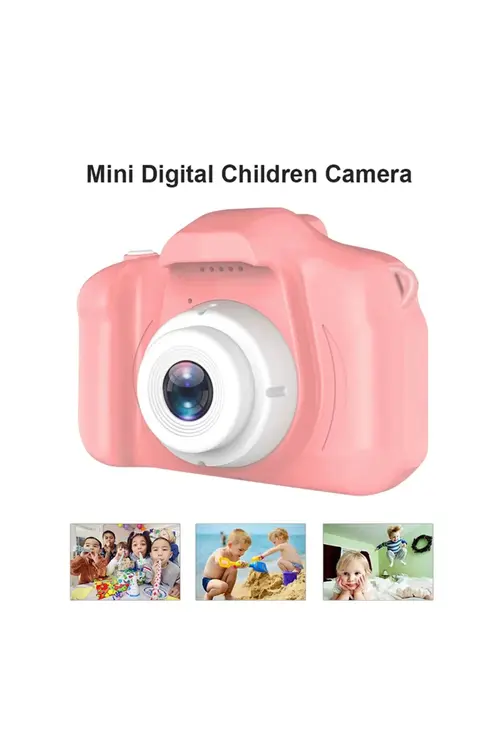 Torima Pembe Renk Mini 1080p Hd Çocuk Kamera Dijital Fotoğraf Makinesi 2.0 Inç Ekran