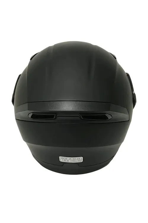 JK20 Mat Siyah Jk 902 Çene Pedli Güneş Vizörlü Çeneden Açılır Kask