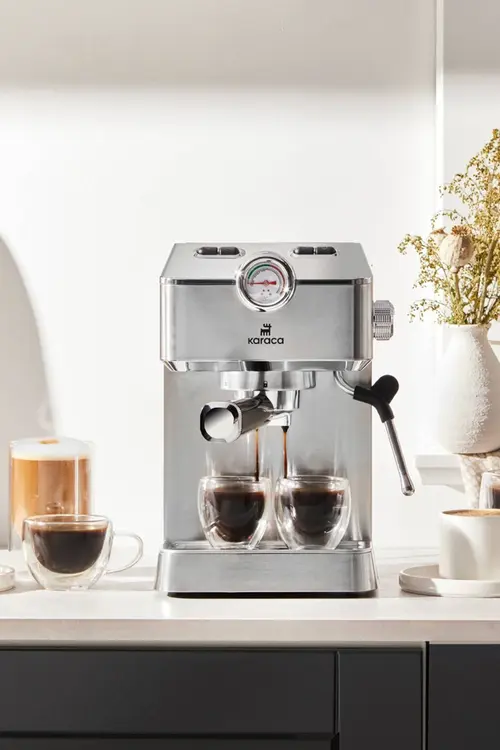 Karaca Coffee Art 1101 Süt Köpürtücülü 20bar Basınçlı Espresso Latte Cappuccino Americano Mak. 1,5l