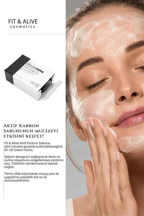 Fit & Alive Fitalive Cellicaderm Karbon Sabun - Anti Akne