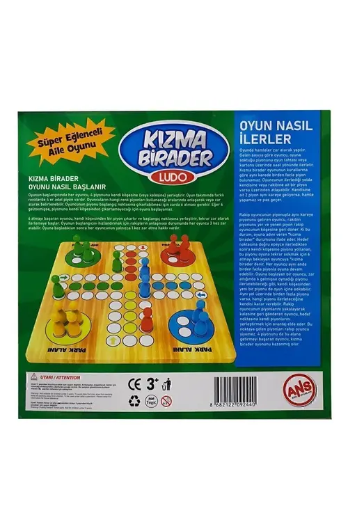 Genel Markalar Ahşap Kızma Birader Kutu Oyunu