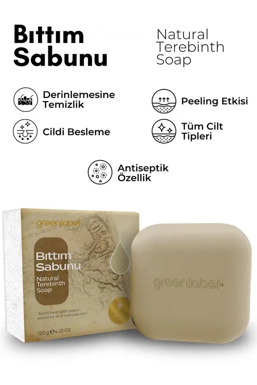Green Label Bıttım Sabunu Natural Saç Ve Cilt Bakımı Için 120gr.