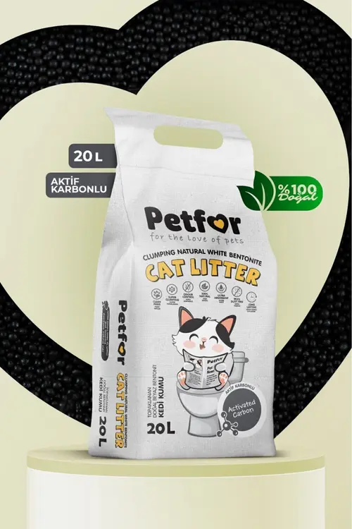 Petfor 20 LT Aktif Karbonlu Kedi Kumu