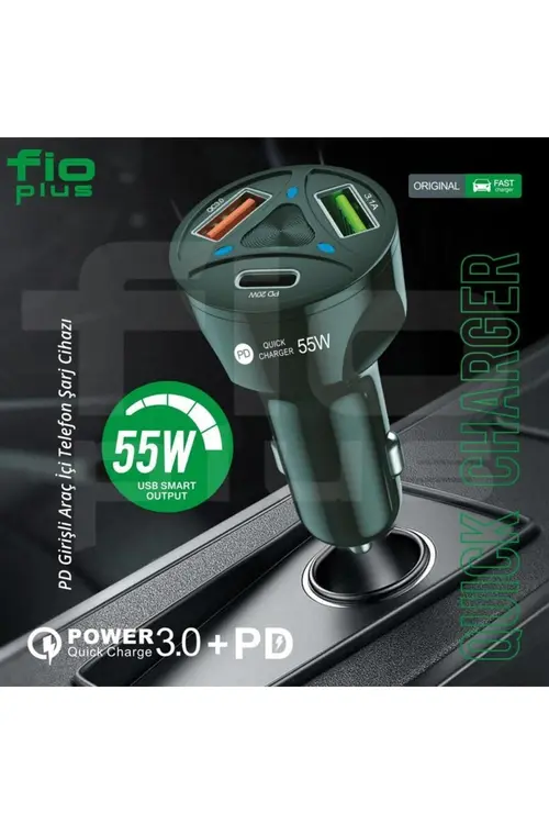 Araç Çakmaklık Şarjı 2 Usb + 20w Pd Şarj Çıkışlı Hızlı Şarj Destekli 55w Yorumları