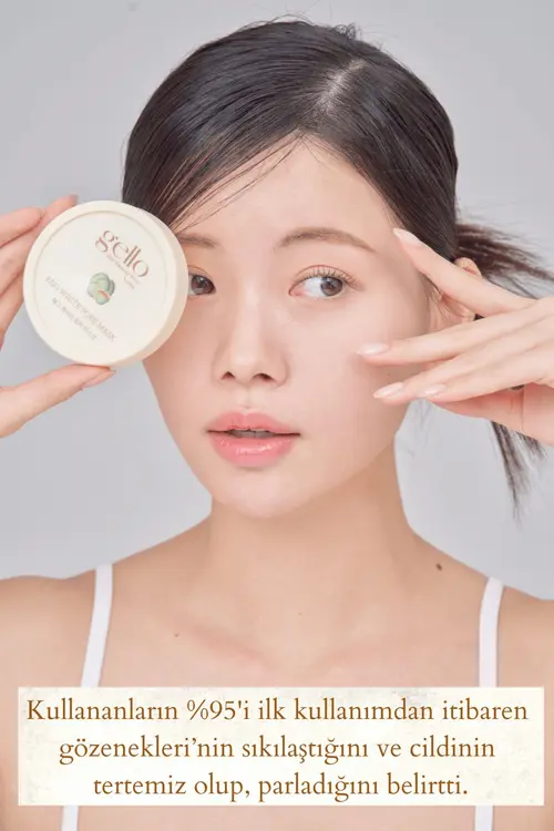 GELLO 2 Adet Gözenek Sıkılaştırıcı Yumurta Akı Maskesi - Egg White Pore Mask 2'li Paket