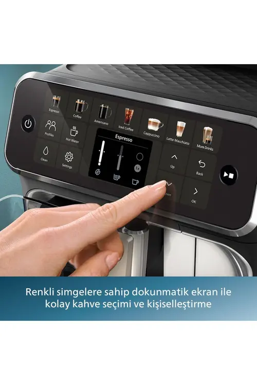 Philips LatteGo Tam Otomatik Espresso Makinesi, 12 Sıcak ve Soğuk İçecek, Silent Brew, EP4446/70