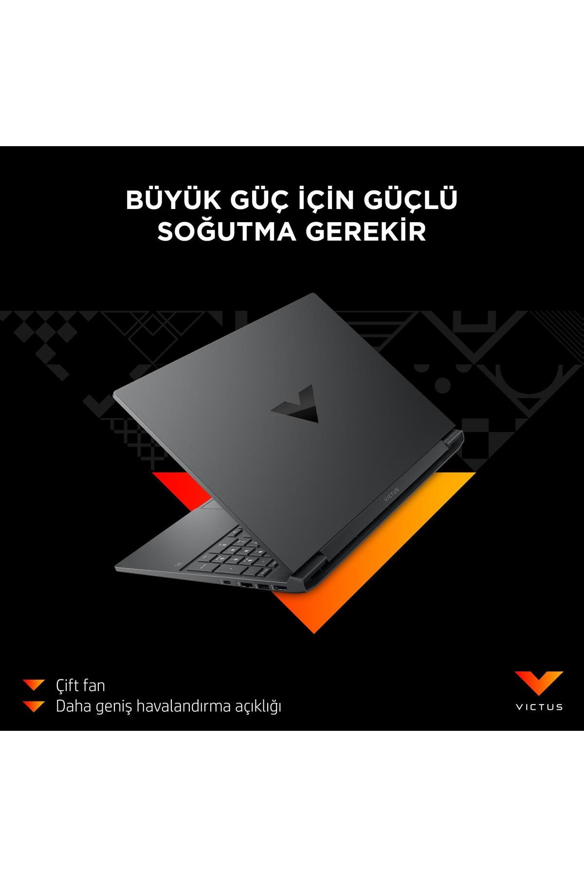 HP Victus 15-fb2028nt Amd R5 7535hs 16gb 512gb Ssd Rx6550m-4gb Freedos 15.6" Fhd 144hz Notebook