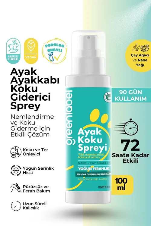 Ayak Ve Ayakkabı Koku Önleyici Koku Giderici Mantar Engelleyici Sprey Ayakkabı Deodorantı 100ml Yorumları