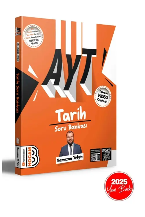 Tarih AYT 2025 Video Çözümlü Soru Bankası Benim Hocam Ramazan Yetgin Yorumları