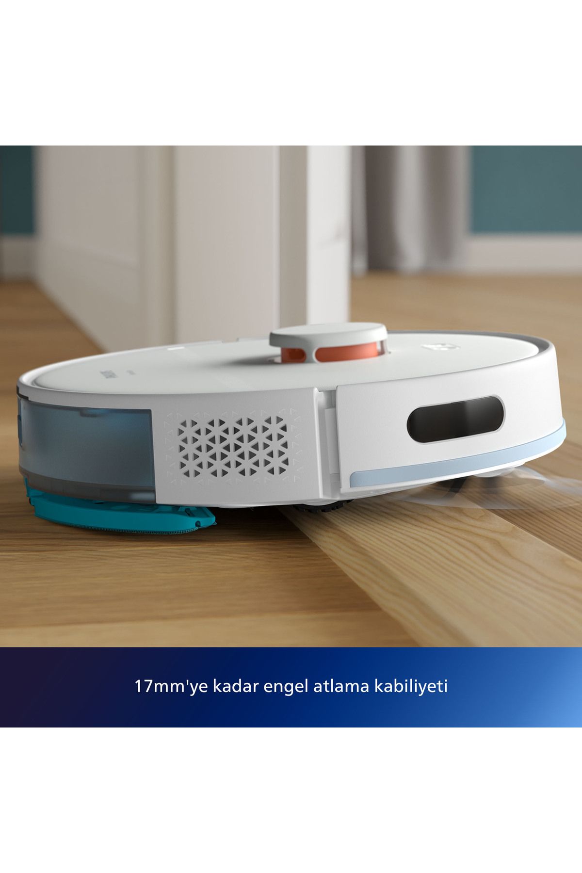 Philips HomeRun 2000 Serisi Aqua İstasyonlu Beyaz Robot Süpürge, XU2100/20