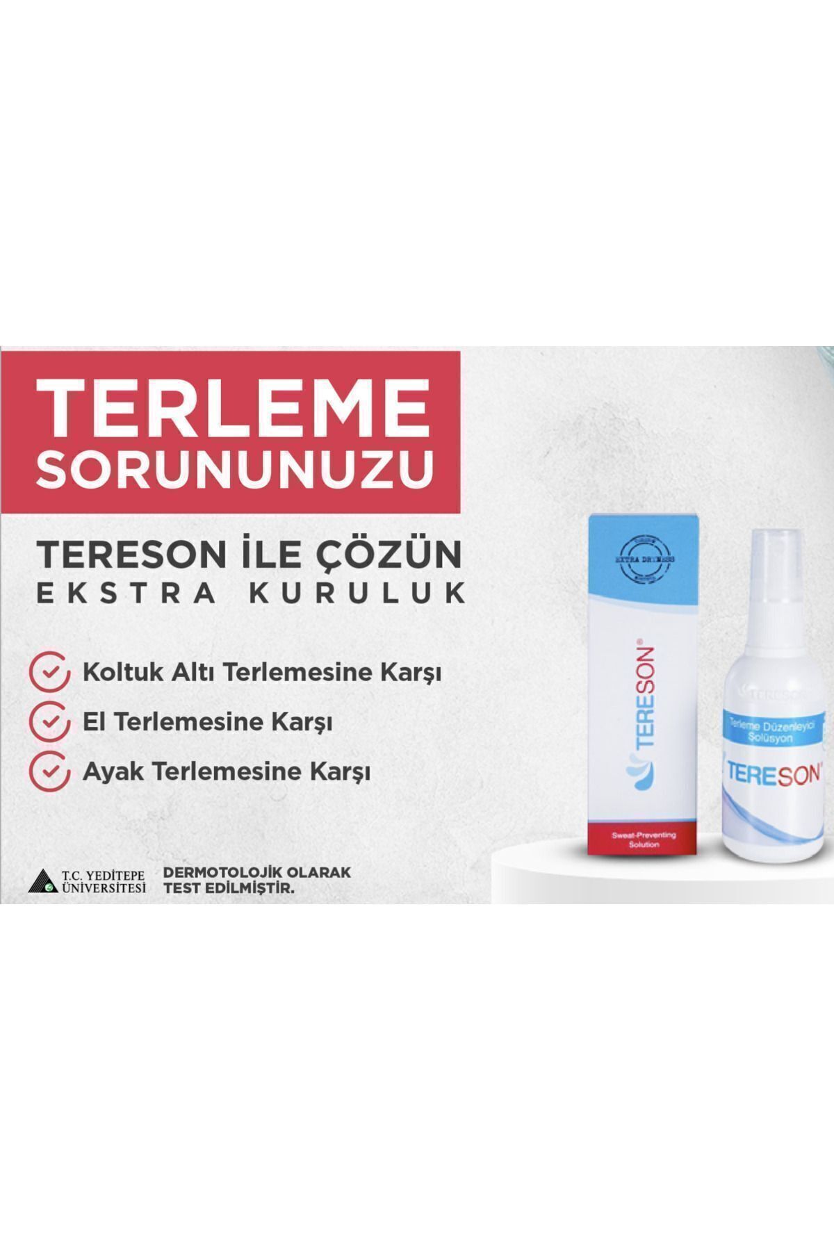 Tereson El,ayak, Koltuk Altı Terleme Önleyici Ve Ter Kokusuna Karşı Koruma Antiperspirant Sprey 50 ml