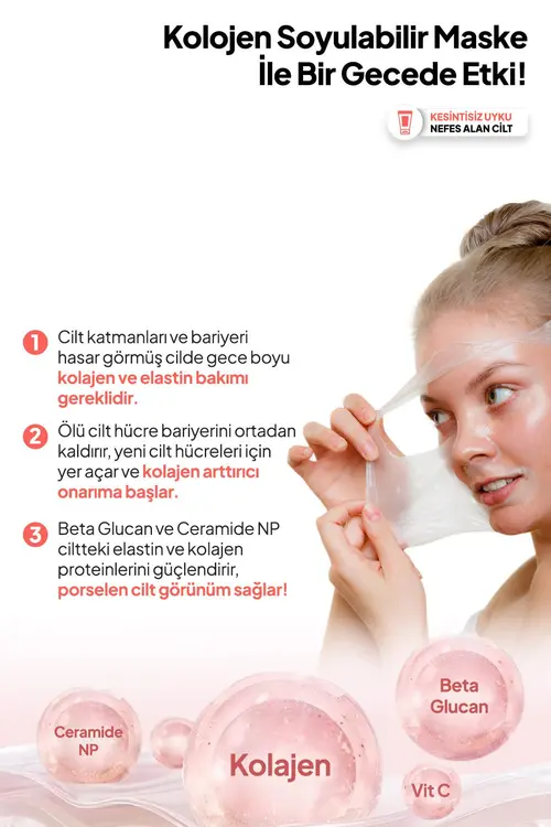 Ph Lab Phlab Collagen Night Soyulabilen Kolajen Gece Maskesi, Soyulabilir Kolejen Yüz Maskesi