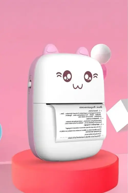 Torima C9 Pembe Mini Yazıcı Mini Taşınabilir Termal Yazıcı Kablosuz Bağlantı Ap Kontrol