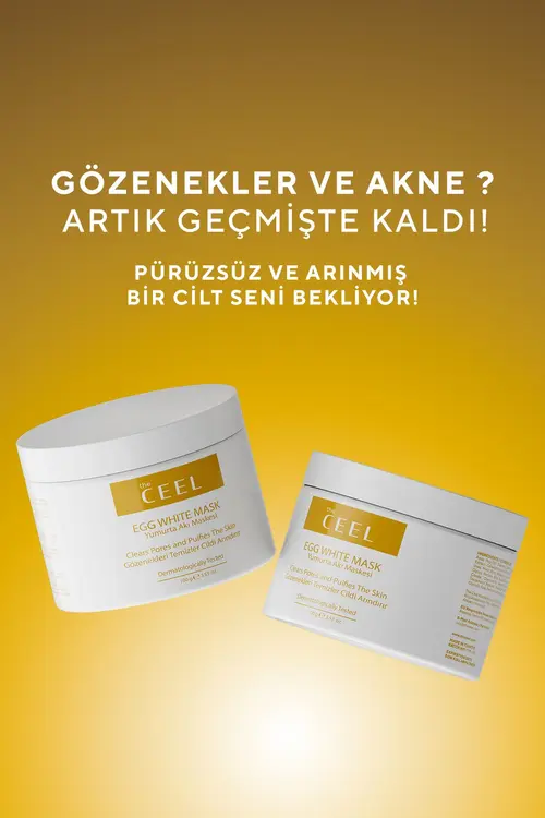 The Ceel Gözenek Sıkılaştırıcı , Siyah Nokta Karşıtı Yumurta Akı Maskesi Aloe Vera Özlü 100 Gr