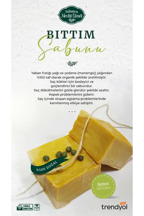 Sabuncu Mevlüt Efendi Bıttım Sabunu 450 Gr (4 Adet)